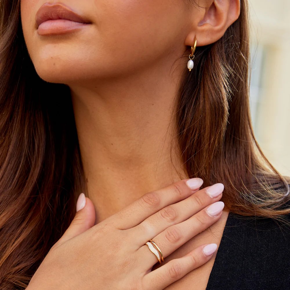Open Gold-Plated Wrap Ring